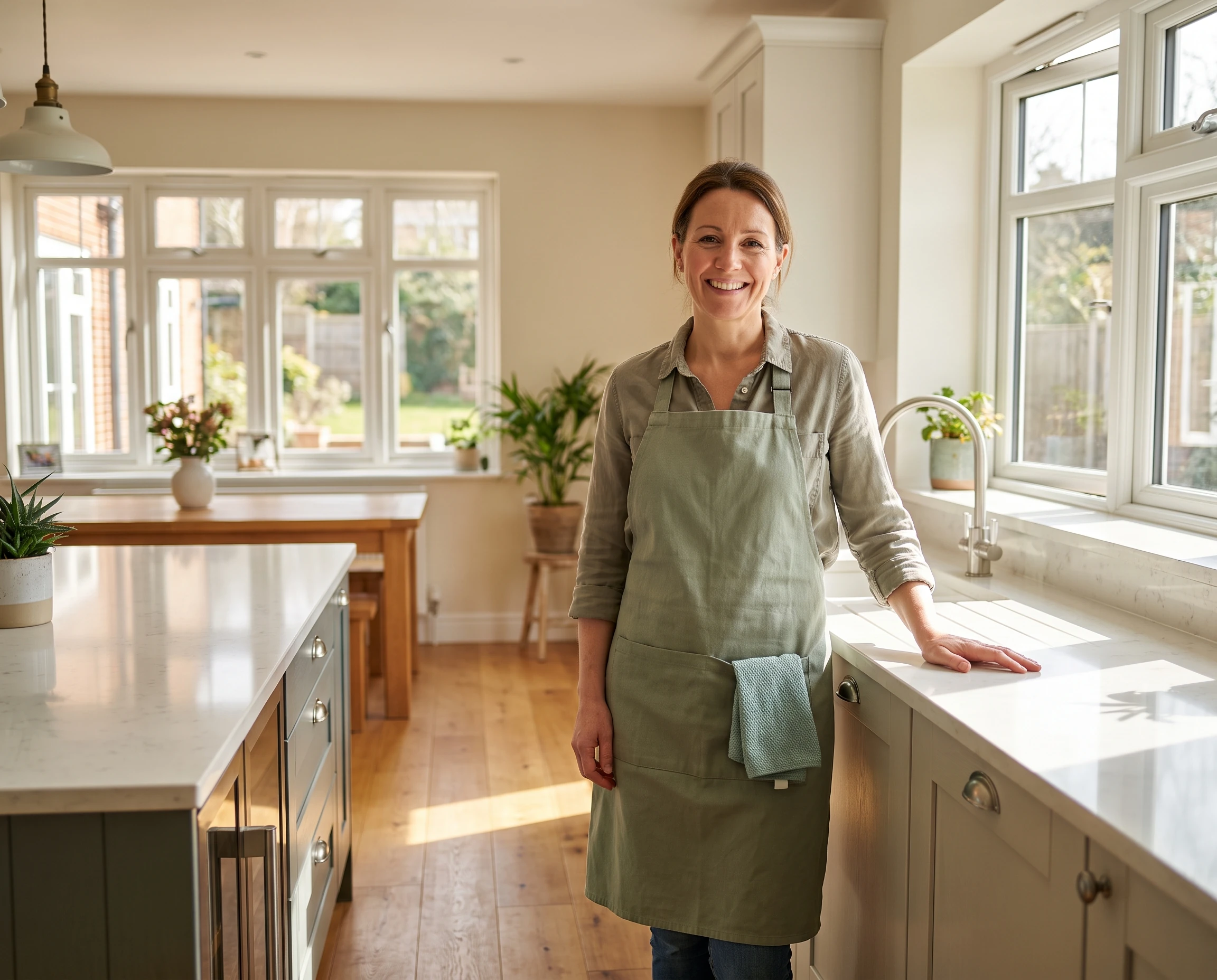 Cleaner brightening a Stenson Fields family kitchen